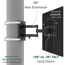Pillar Mount - Pillar TV Mount | Column TV Mount | Post TV Mount ...
